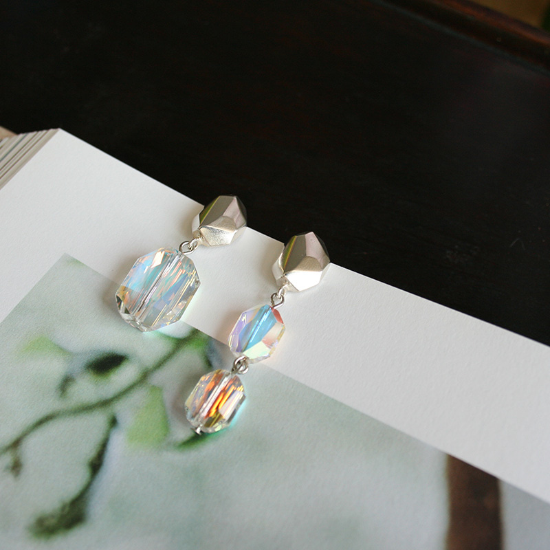 aurora crystal earrings