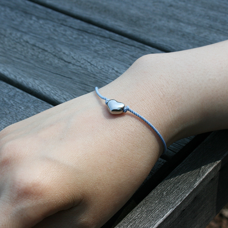 heart &amp; line bracelet