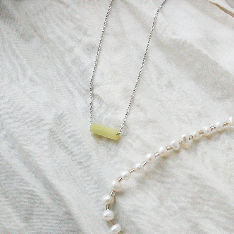 [lime sorbet] simple lime necklace