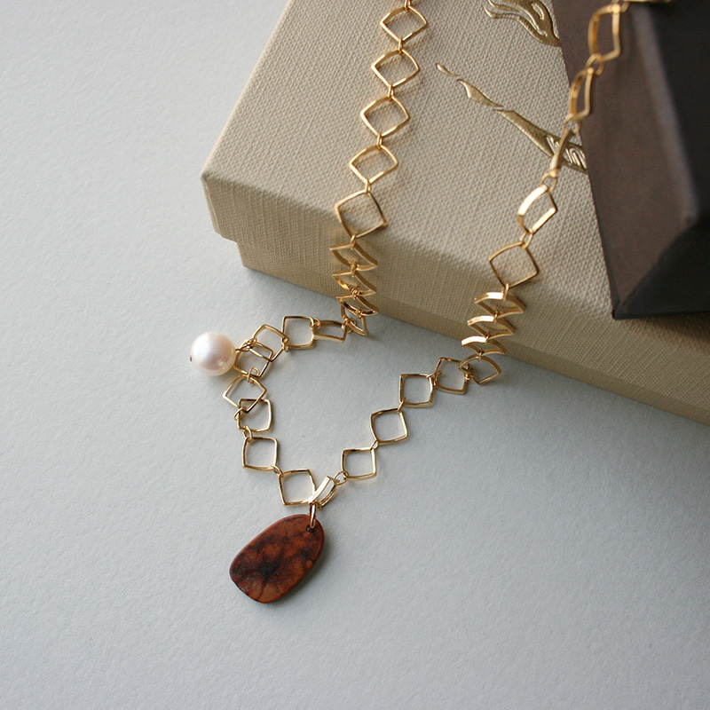 brown turquoise necklace