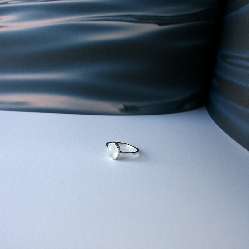 sleek white ring